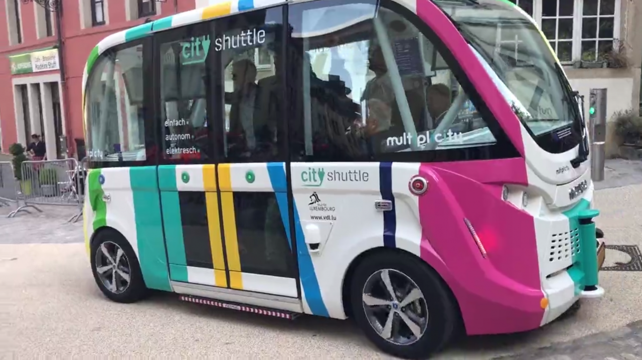 Navette autonome au Pfaffenthal