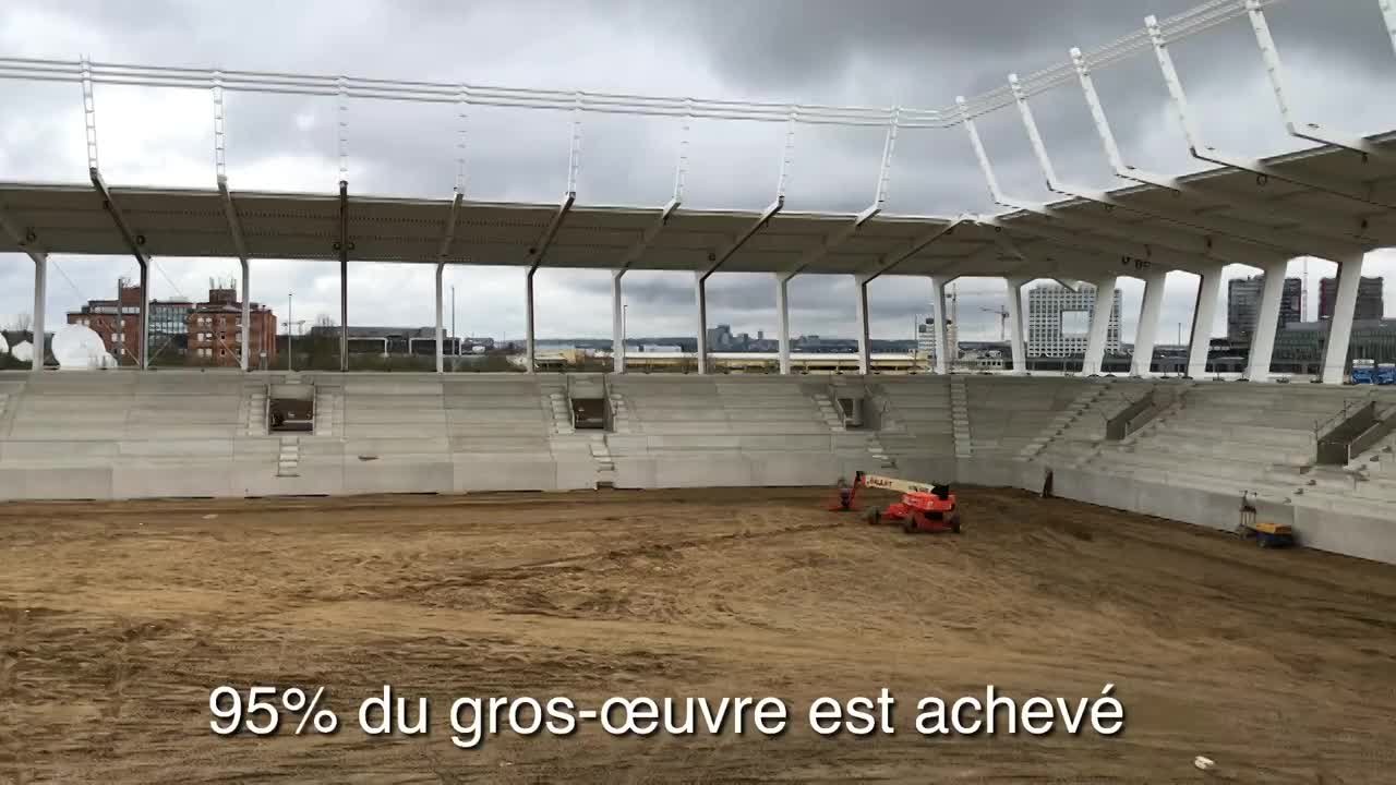 Visite chantier du stade 3 avril 2019