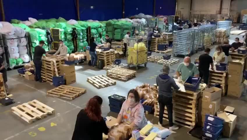 Préparation des masques par Post Luxembourg